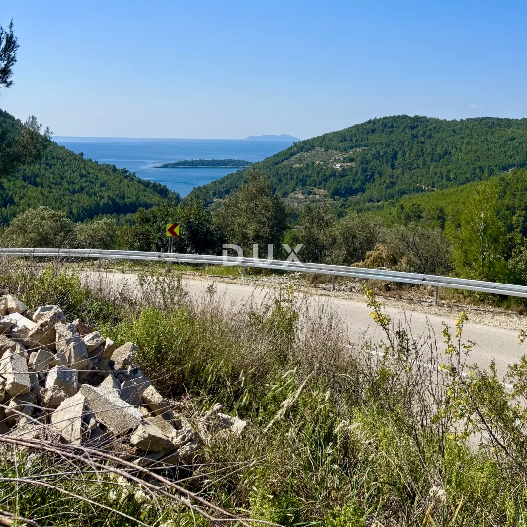 korčula, grščica - zemljište sa pogledom na more - slika 1