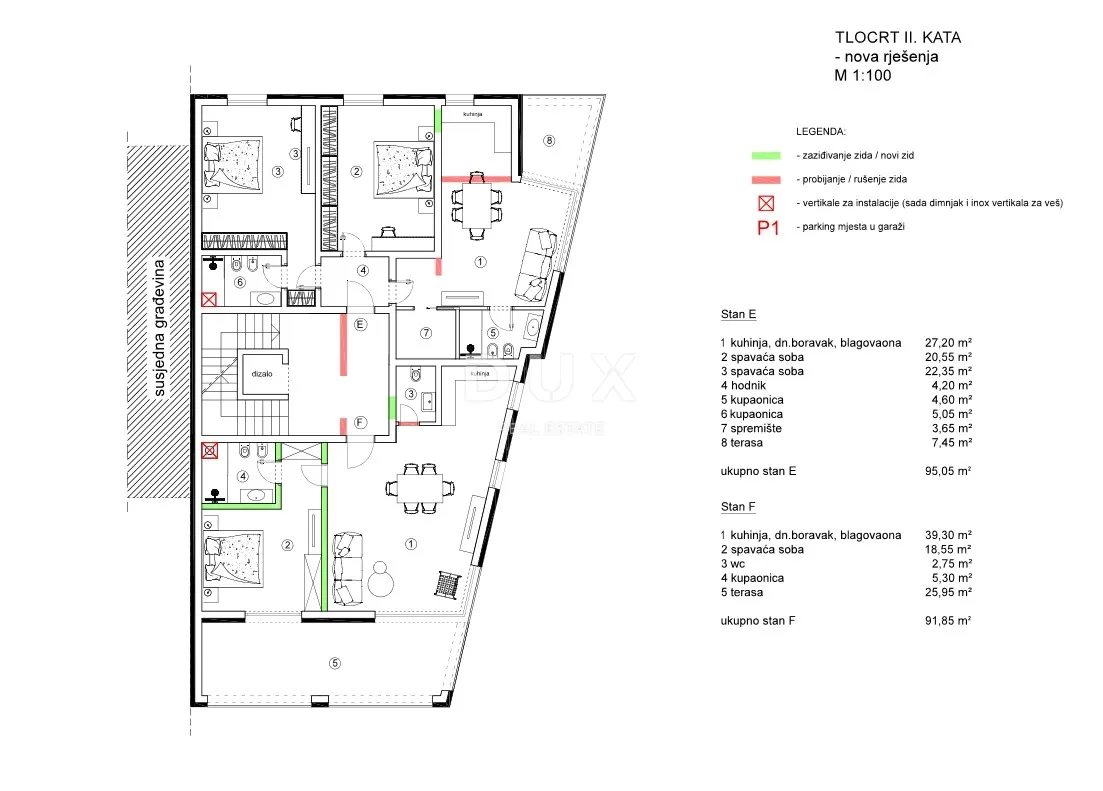 istra, rovinj, kuća, 836,04 m2, roh-bau, idejni projekt - slika 30