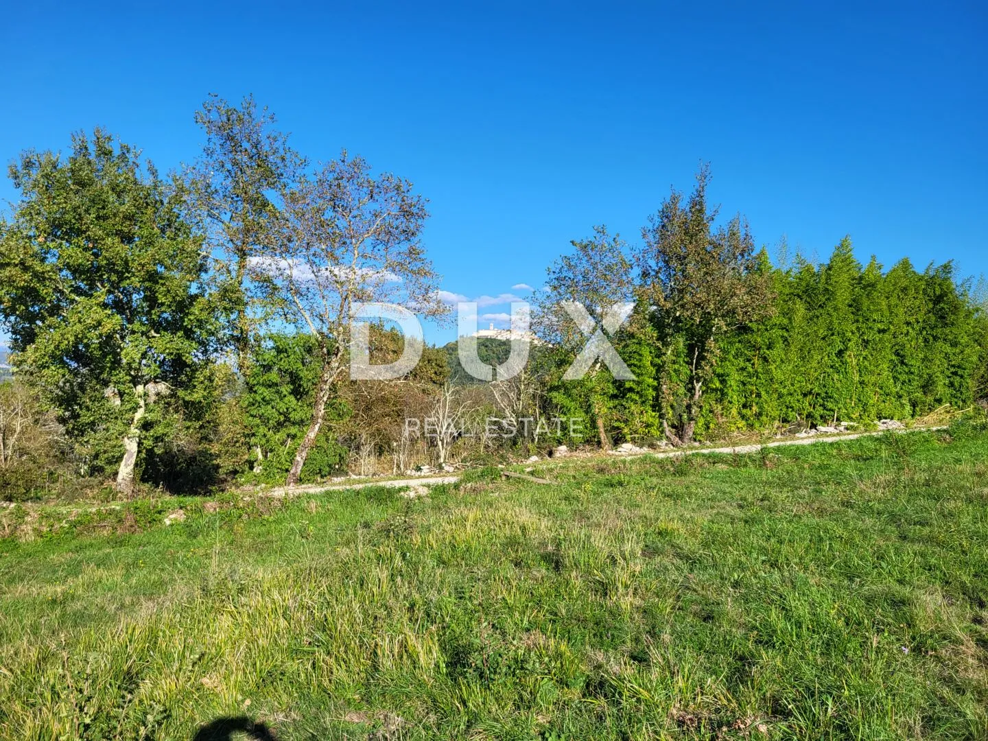 istra, motovun - kompleks građevinskog i poljoprivrednog zemljišta s pogledom na motovun - slika 2