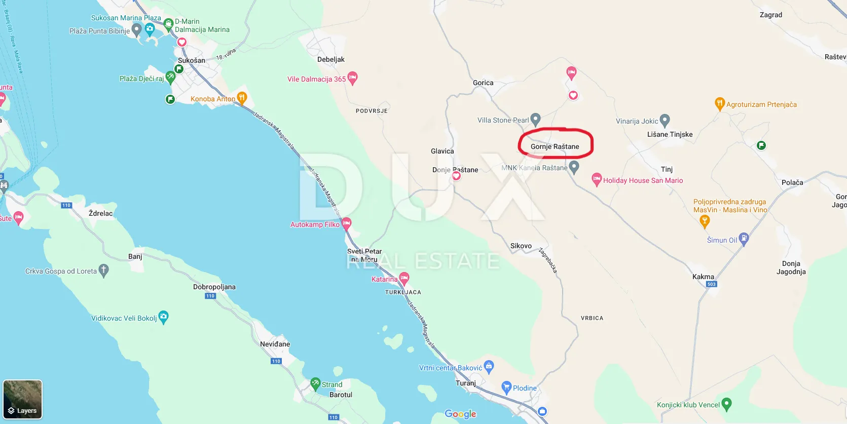 biograd na moru, raštane gornje - građevinsko zemljište od 700 m2 - slika 4