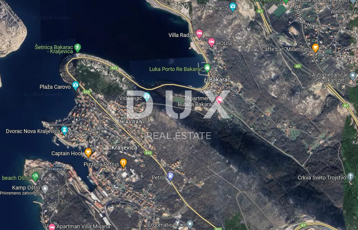 RIJEKA, BAKARAC - ZEMLJIŠTE 347 m2 - 650 METARA DO MORA!!! PRILIKA!!! - Bakarac, Kraljevica