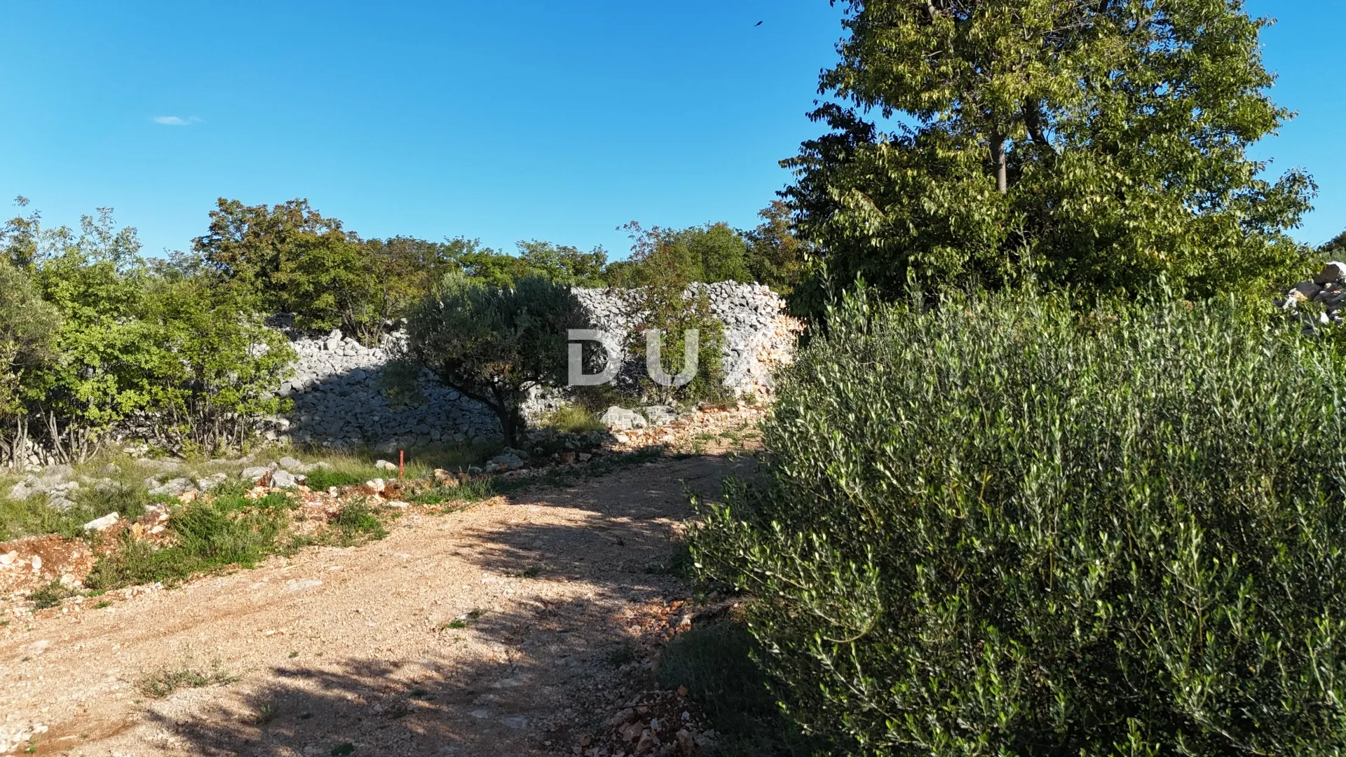 otok krk, grad krk - građevinska parcela s pogledom na grad - slika 2