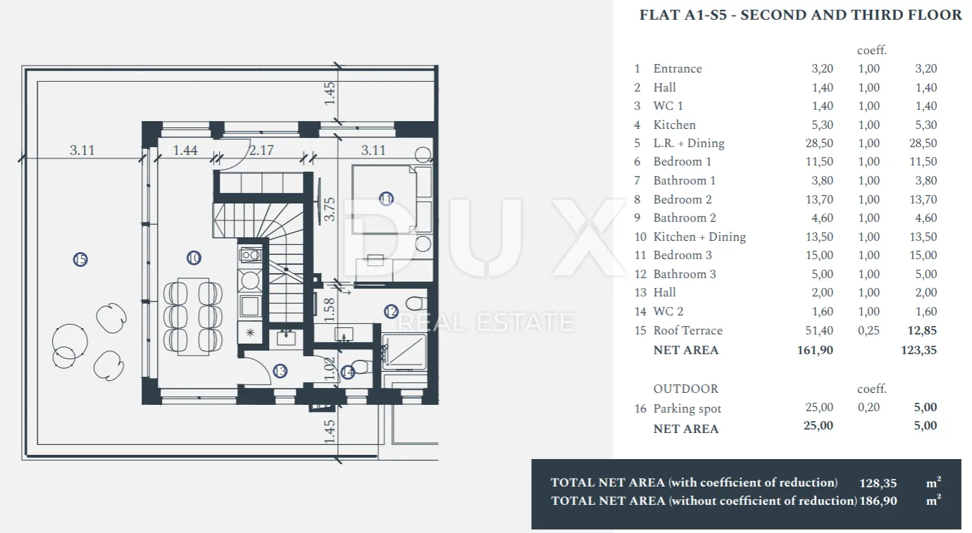 istra, savudrija - penthouse blizu mora a2-5 - slika 8