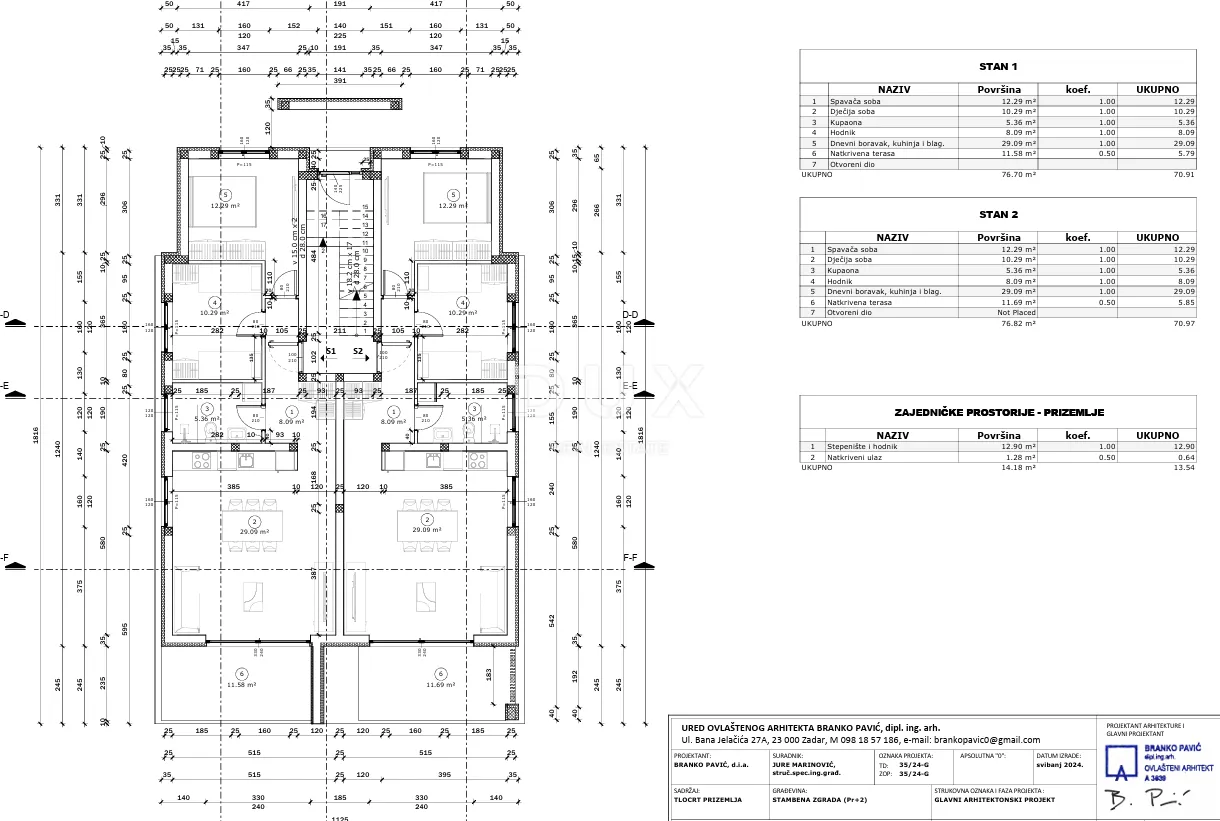 zadar, seline - dvosoban stan 70 m2 | prizemlje | pogled - slika 3