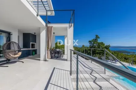 crikvenica, šmrika - luksuzna vila s bazenom i predivnim pogledom na more - slika 16
