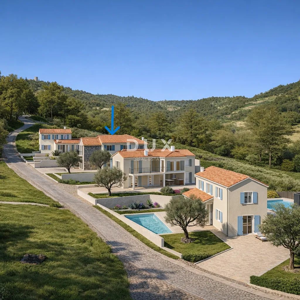 istra, pićan - vila s bazenom u novogradnji - slika 9