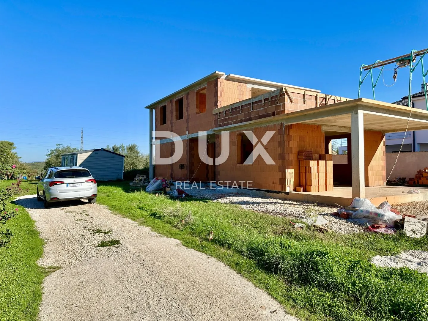 istra, umag - kuća s pogledom na more u roh-bau fazi - slika 13