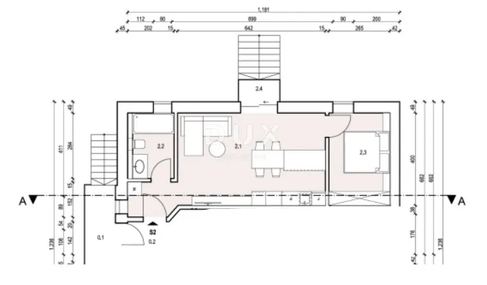 otok krk, malinska - apartman sa bazenom i pogledom na more - slika 8