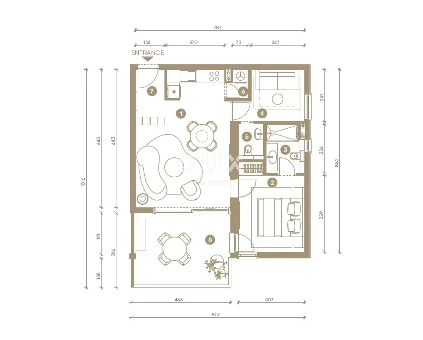 novi vinodolski – stan od 63m² u ekskluzivnom resortu, prvi red do mora s privatnom plažom - slika 35