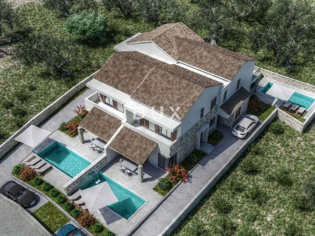 murter, jezera – novogradnja, dvoetažni apartman s bazenom - slika 2