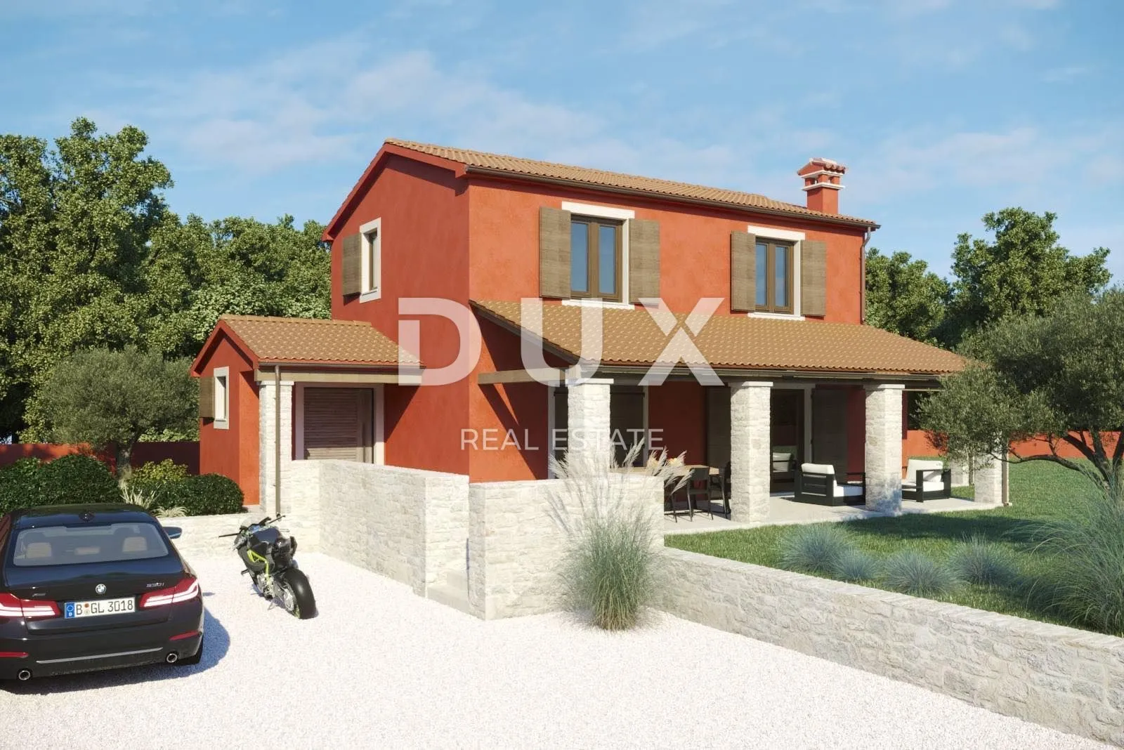 ISTRA, RAKALJ - Građevinsko zemljište s projektom i dozvolom - Bratulići, Marčana