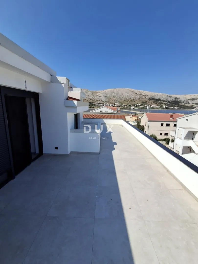 otok pag, pag - ekskluzivan penthouse u novogradnji + terasa s pogledom na more! prilika! - slika 8