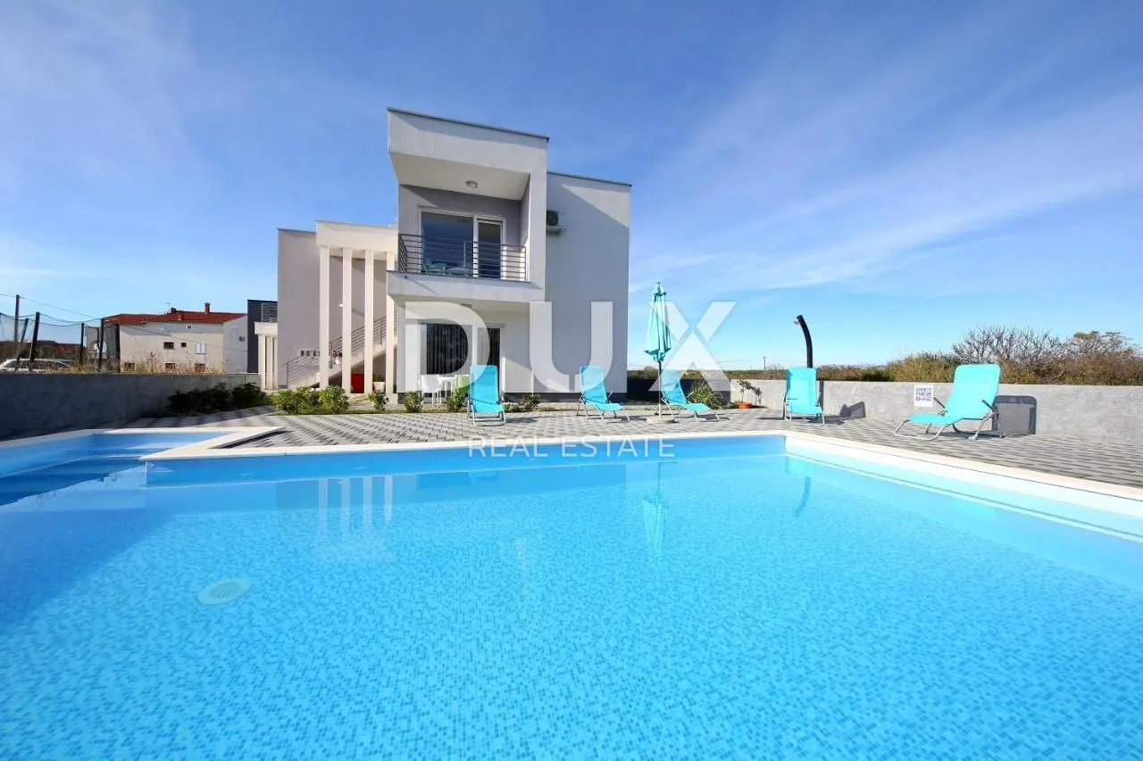zadar, zaton - moderna vila s grijanim bazenom - slika 3