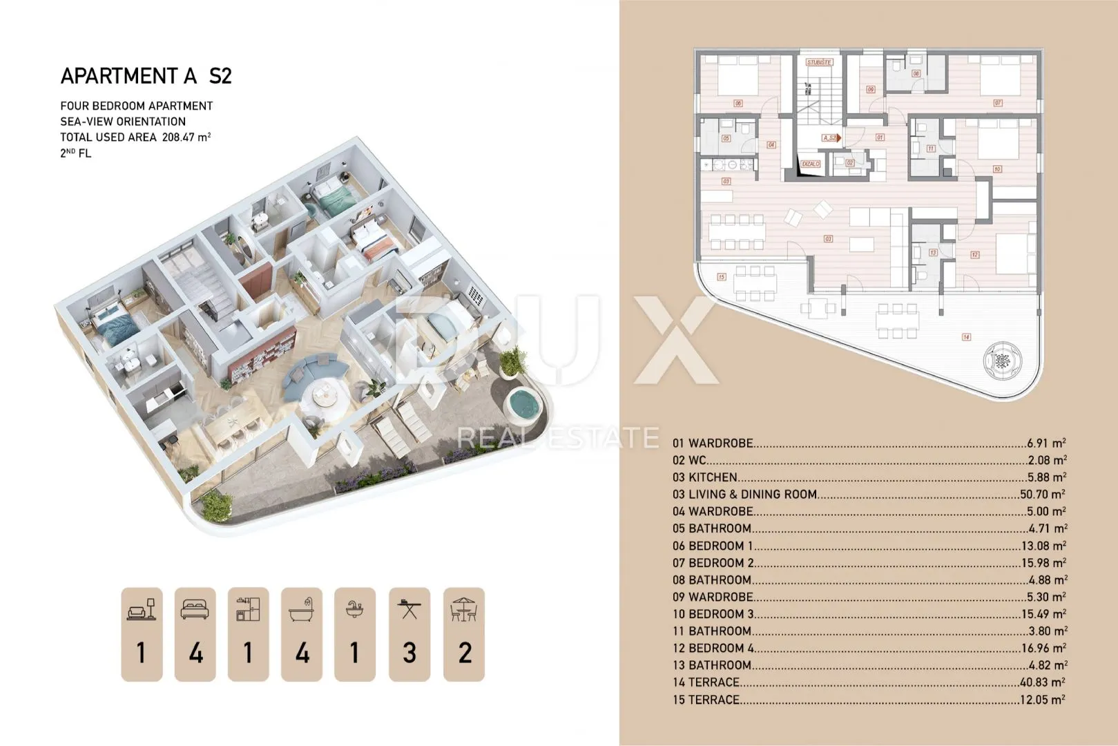opatija, centar - novogradnja vrhunskog dizajna s pogledom na more! - slika 2