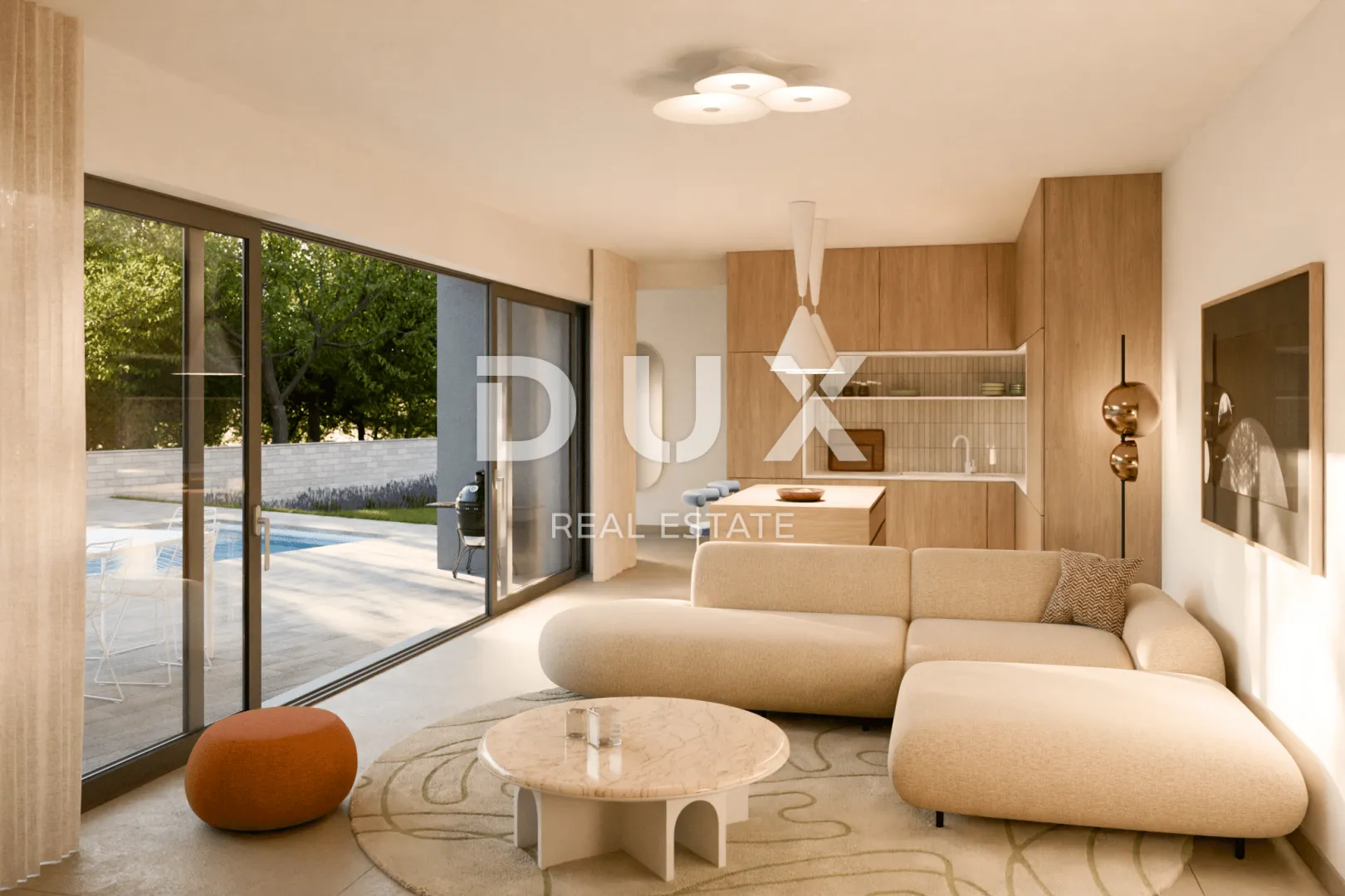 otok krk, brzac - moderno dizajnirana dvojnica s bazenom 40m2 - slika 16