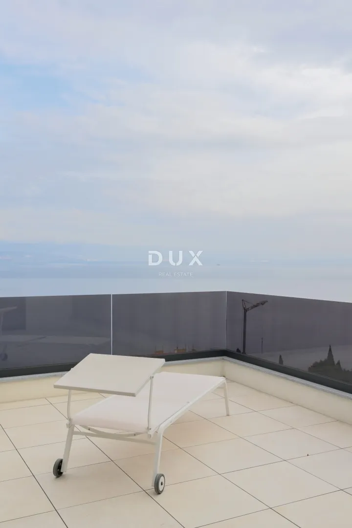 opatija, centar - dizajnerski penthouse s jacuzzijem i pogledom na more - slika 13