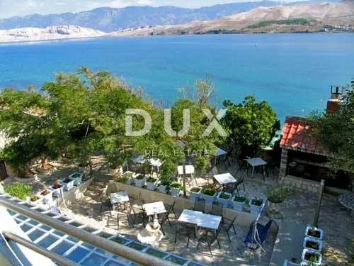 OTOK PAG, PAG - Prostrani hotel i 1271m2 terena 1. red do mora