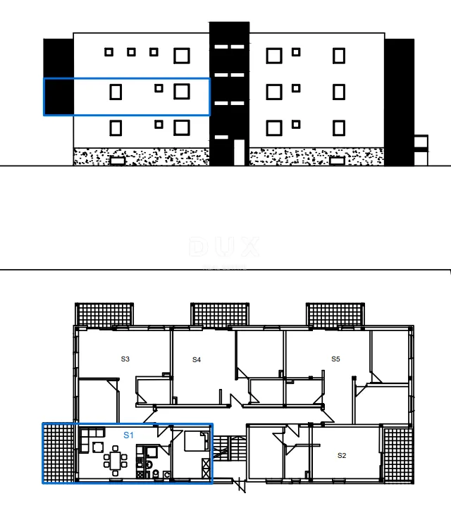 vodice, dvosobni stan, prvi kat, 52,90 m² - slika 6