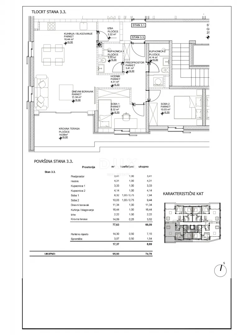 otok cres, grad cres - vrhunska novogradnja na top lokaciji strogi centar 50m od mora - slika 12