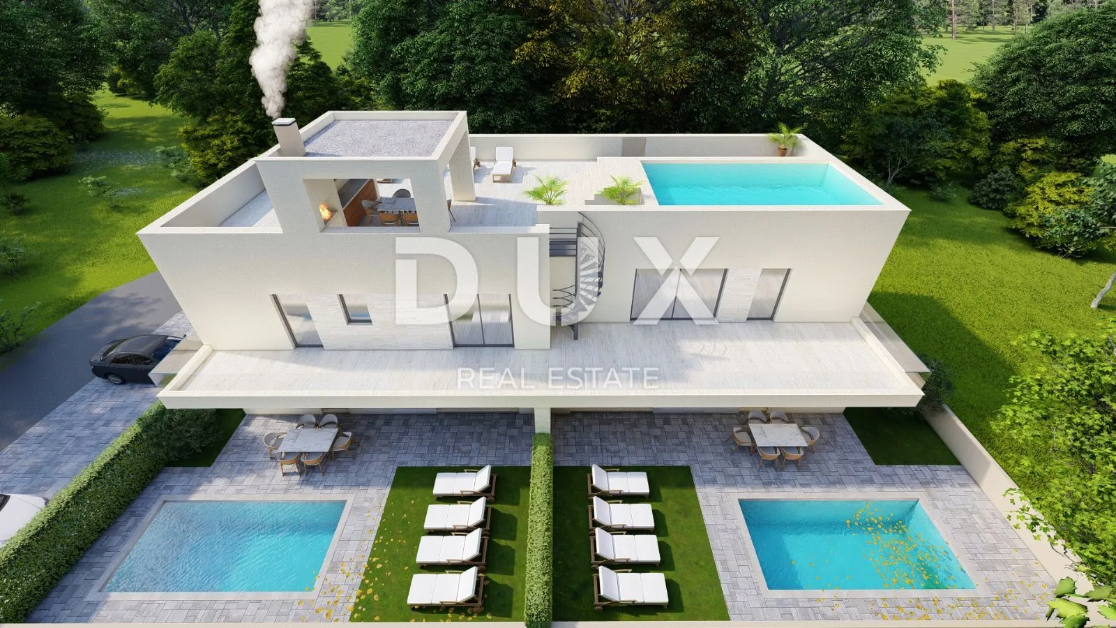 zadar, vrsi - prostrani penthouse s pet spavaćih soba, krovnom terasom s bazenom i pogledom na more! s3 - slika 2