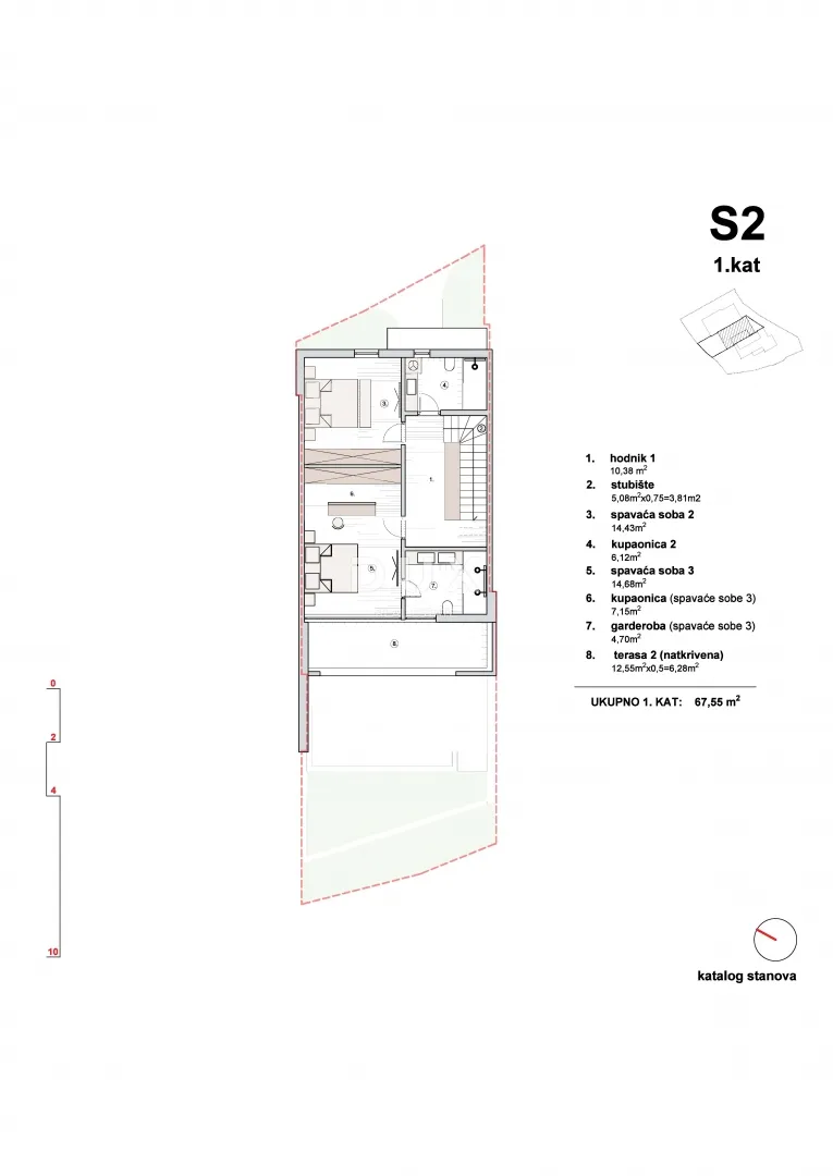 šibenik, vodice – triplex s krovnom terasom, bazenom i top pogledom - slika 18