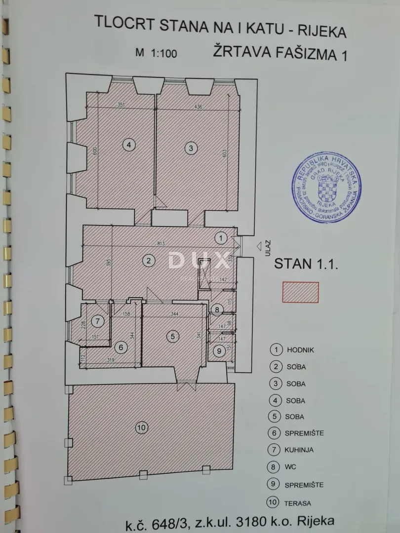 rijeka, centar - poslovni prostor s prostranom terasom, 4sdb, 121m2 - slika 5