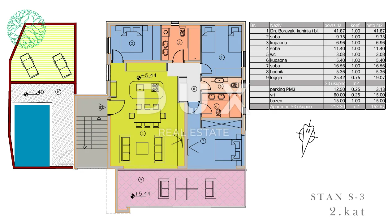 otok krk, malinska - ekskluzivan penthouse s privatnim bazenom blizu mora - slika 31