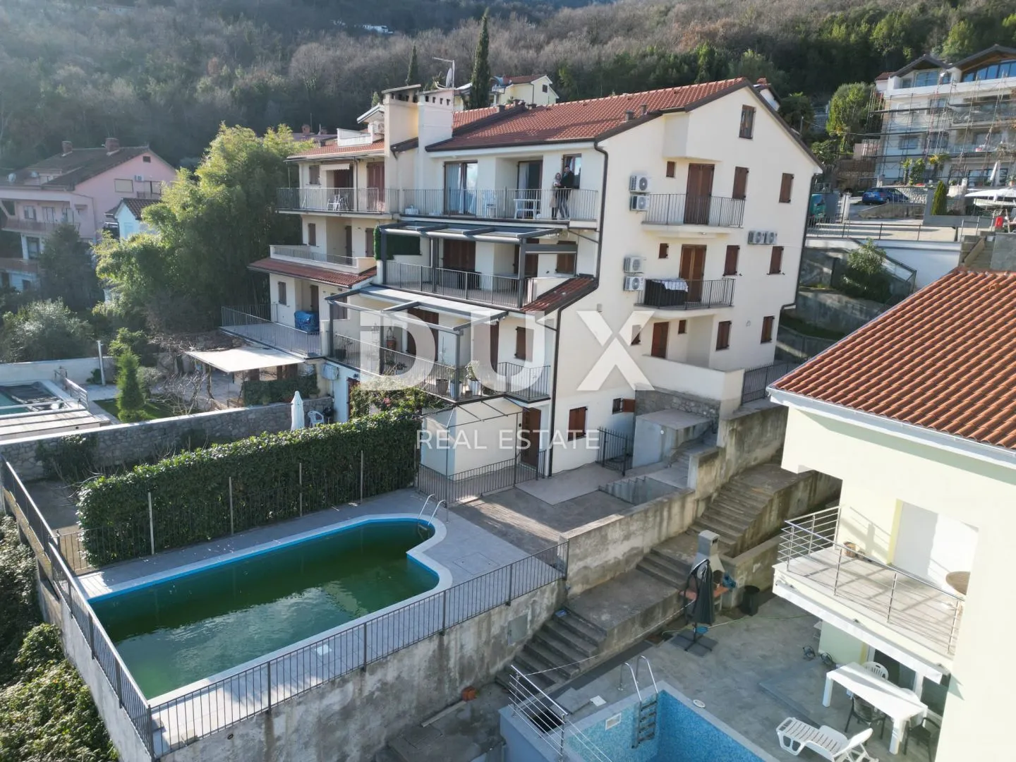 opatija, lovran - stan db+3s s prekrasnim pogledom na more + bazen + okoliš - slika 7