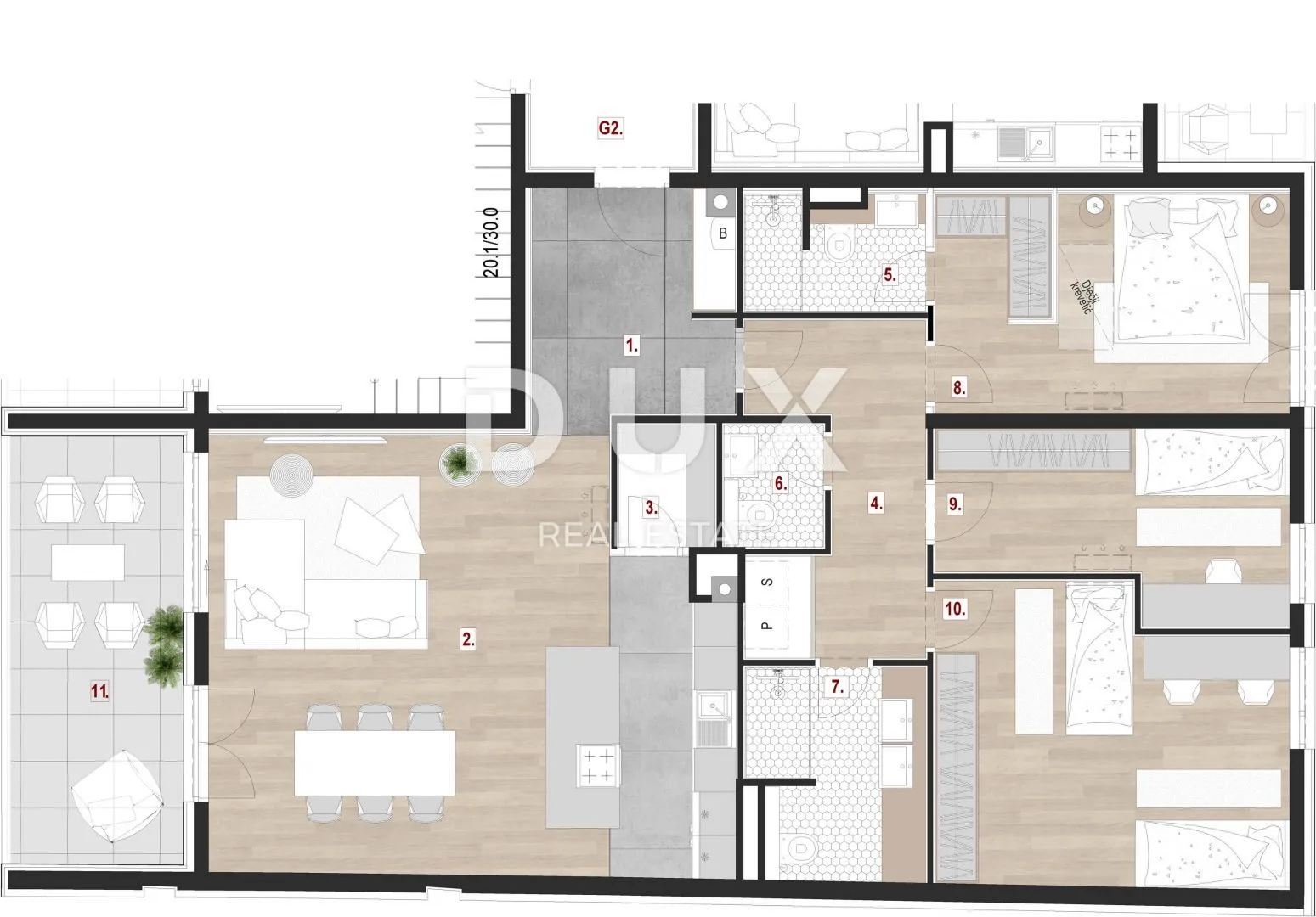 istra,pula -luksuzni smart home stan u centru 130 m2! - slika 36