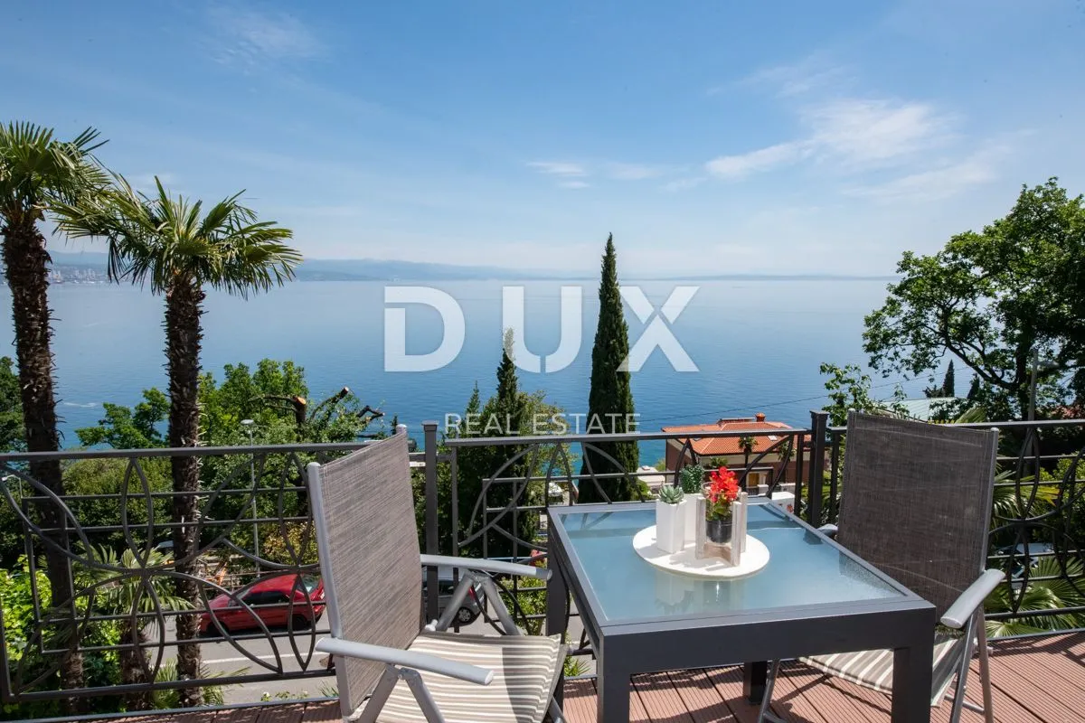 opatija - stan 2. red od mora!! 140m2 s pogledom na kvarner za najam - slika 1