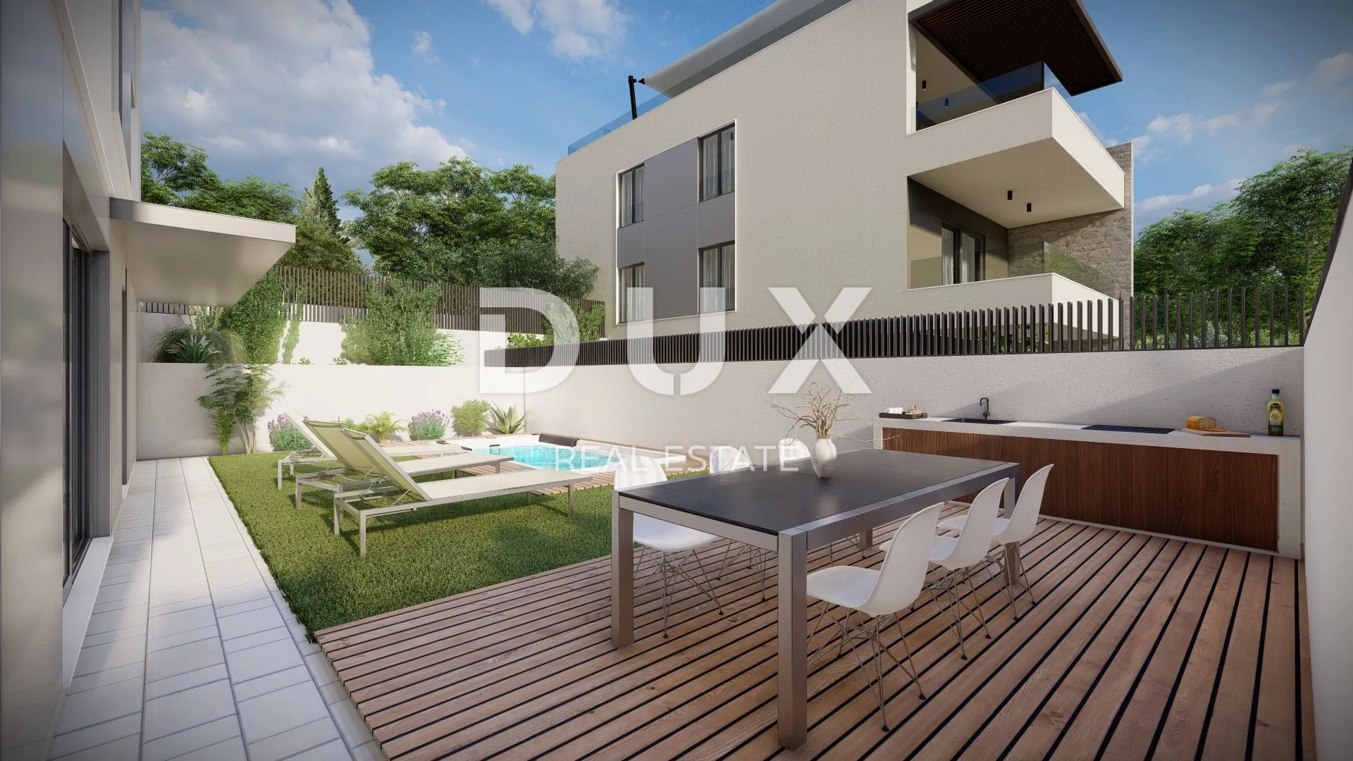 opatija, ika, dvoetažni stan, 131 m2, pogled, okućnica - slika 1