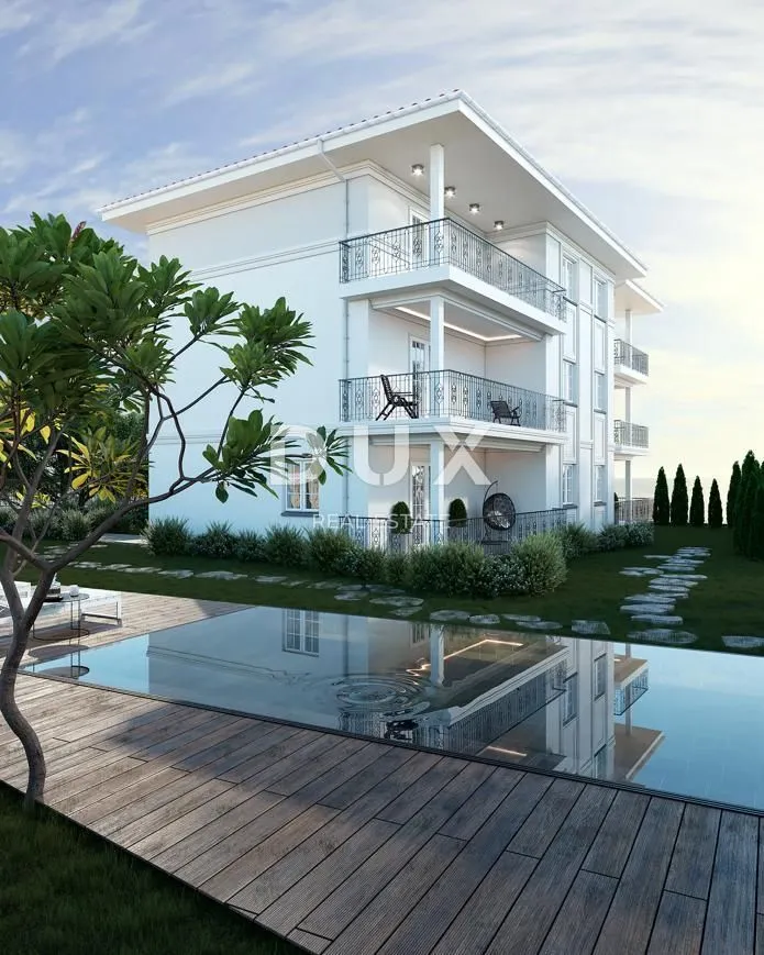 OPATIJA, IČIĆI - NOVO - ekskluzivna novogradnja s bazenom i panoramskim pogled na more, veći stan s terasom blizu mora - Ičići, Opatija