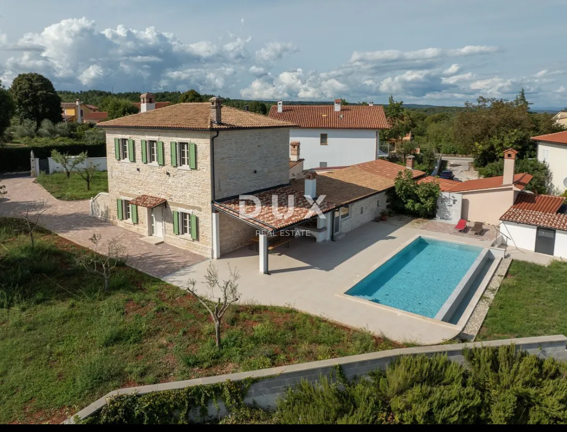 ISTRA, BARBAN- Autentična istarska kamena vila s bazenom, na prostranom zemljištu!