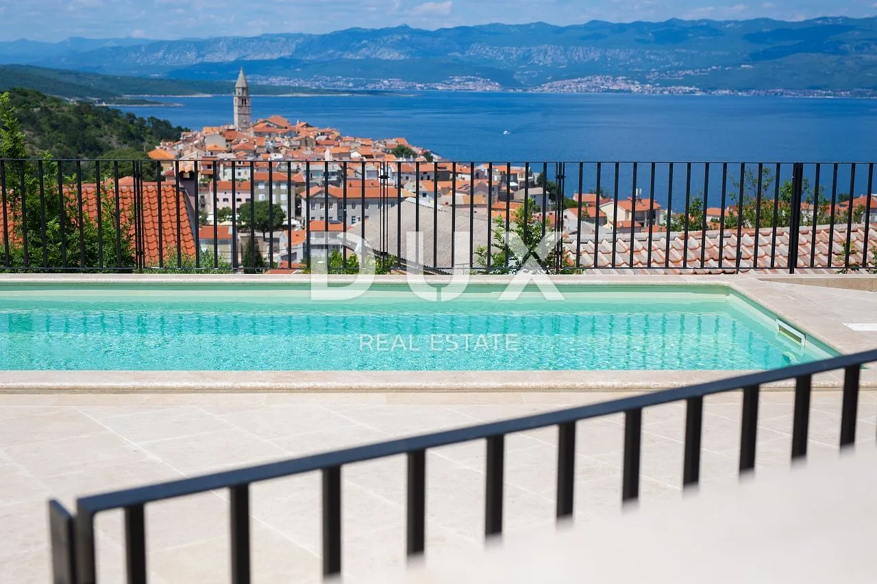 otok krk, vrbnik - moderna vila s panoramskim pogledom na more - slika 5