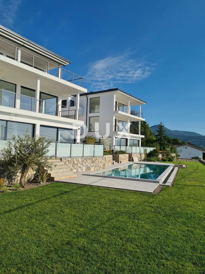 opatija, lovran, liganj - stan u vili s bazenom 120m2+terasa 27m2s panoramskim pogledom na more + okoliš 105m2 - slika 26