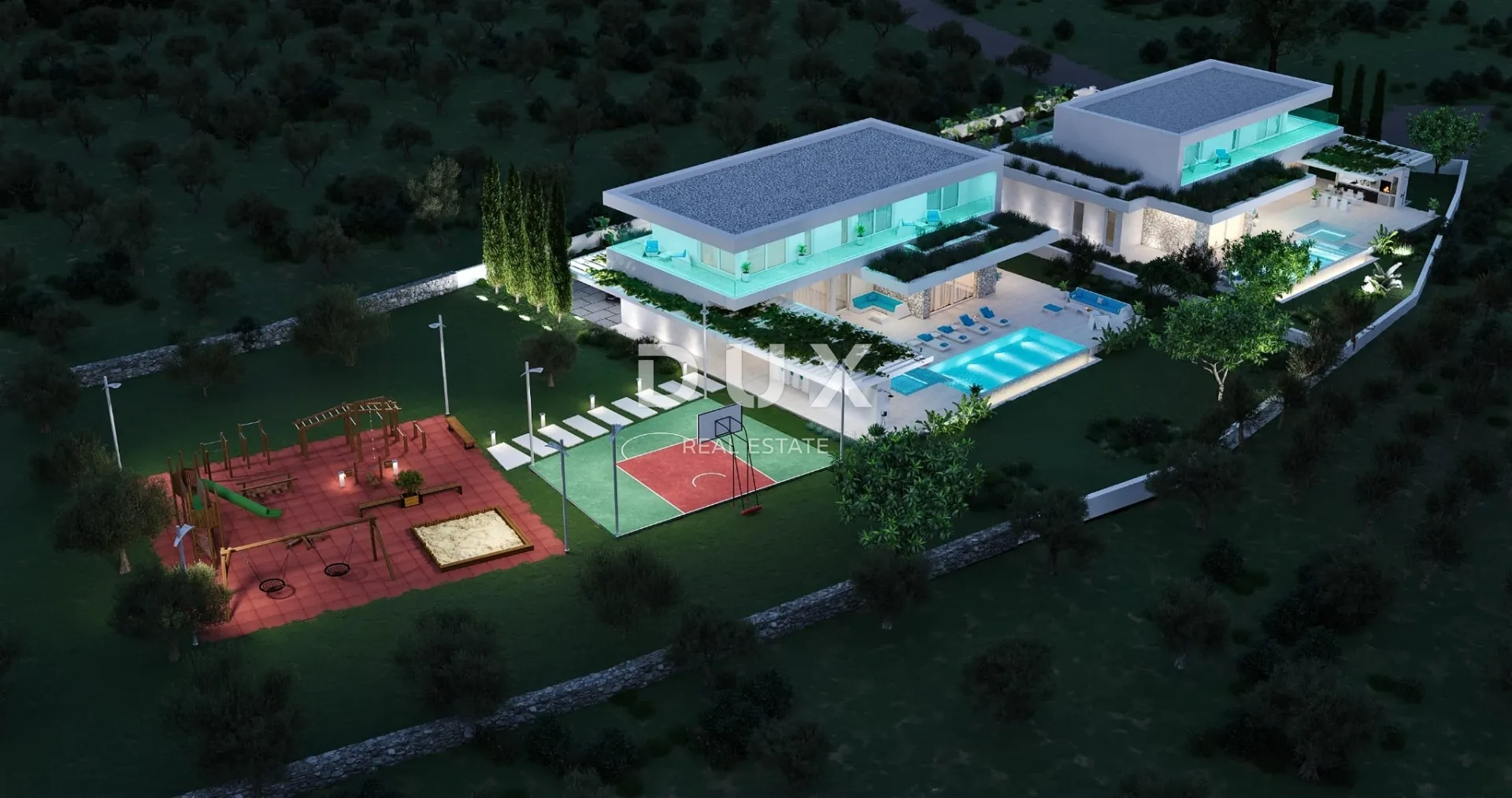 istra, poreč - luksuzna moderna vila s bazenom i garažom ispred zelene površine - slika 22
