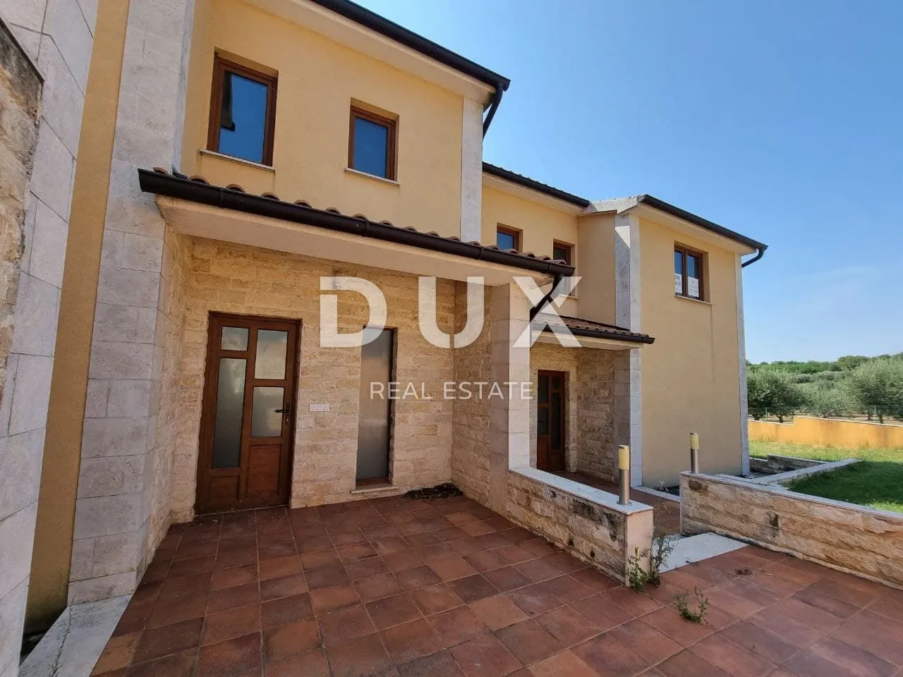 poreč, kaštelir, dvojna kuća, 121 m2, roh-bau, pogled na more - slika 4