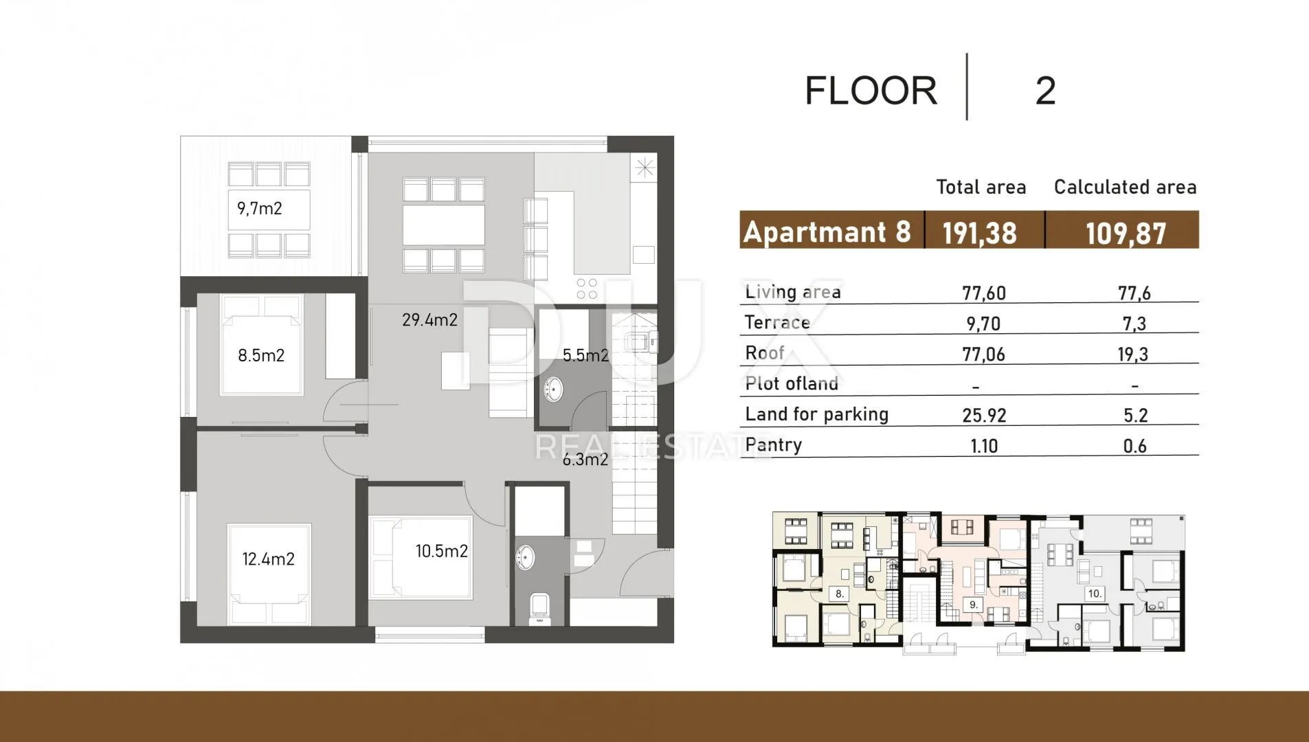 zadar, nin - penthouse s8 u izgradnji s pogledom na more - slika 14