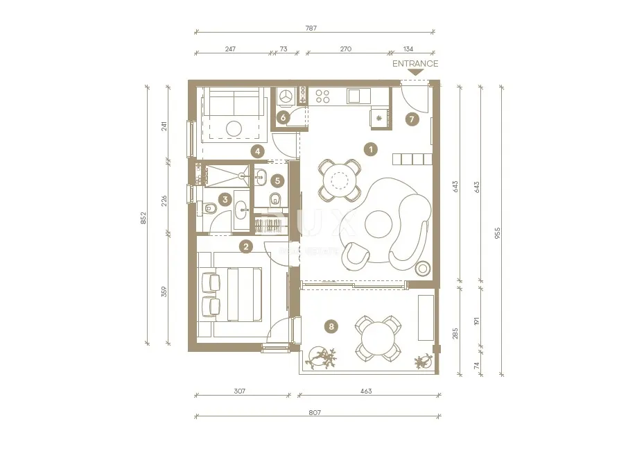 novi vinodolski – stan od 61m² u ekskluzivnom resortu, prvi red do mora s privatnom plažom - slika 35