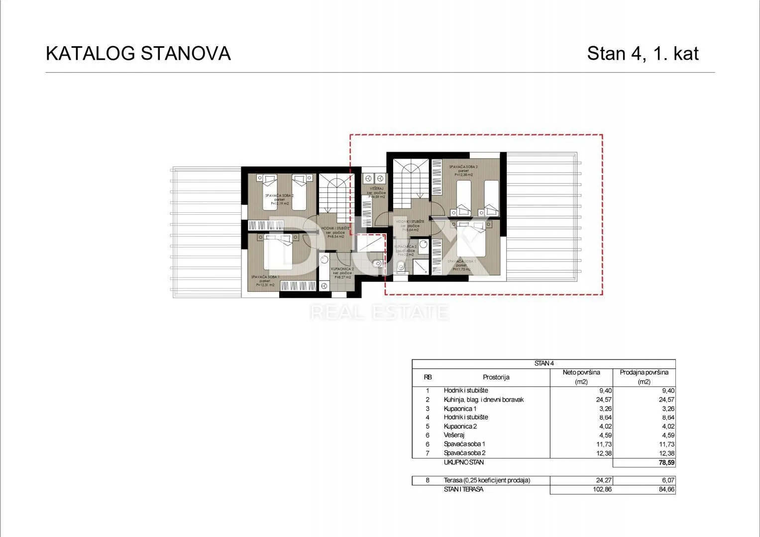 zadar, rtina - dvoetažni stan u izgradnji u blizini mora s4 - slika 11