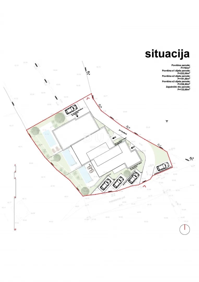 šibenik, vodice – lux triplex - krovna terasa, bazen i pogled na more - slika 7