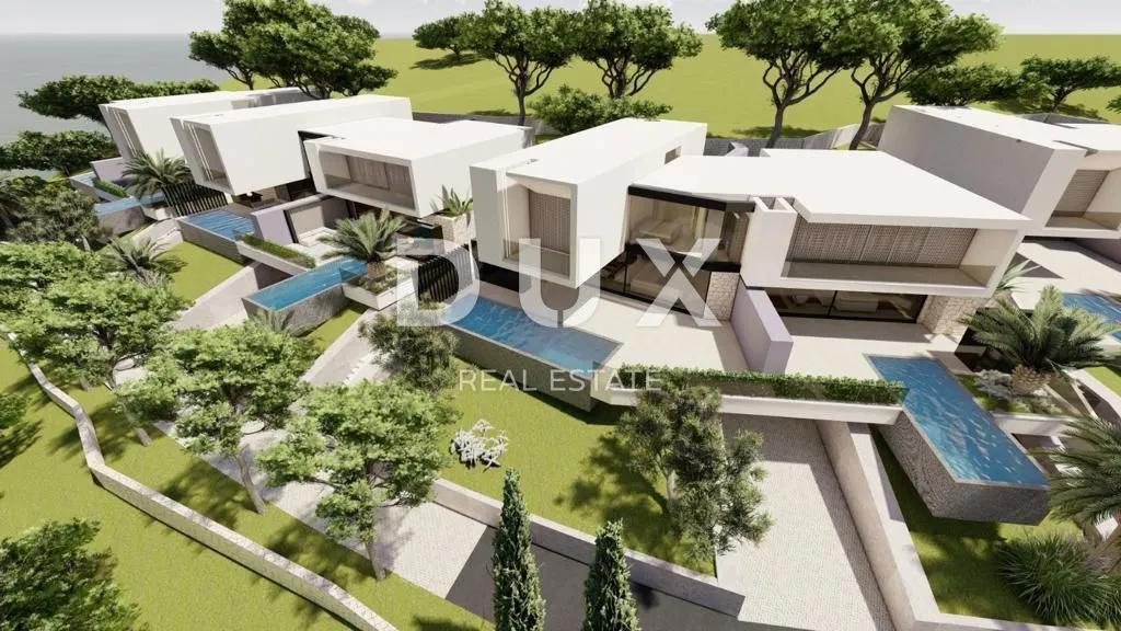 OPATIJA, BREGI- zemljište 3750m2 S 4 LOKACIJSKE DOZVOLE! za 4 exluzivne ville s bazenom i panoramskim pogledom na more - Bregi, Matulji