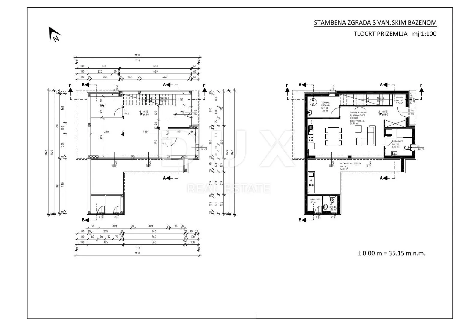 zadar, rtina - projekt s dozvolama za gradnju 6 luksuznih vila - slika 25