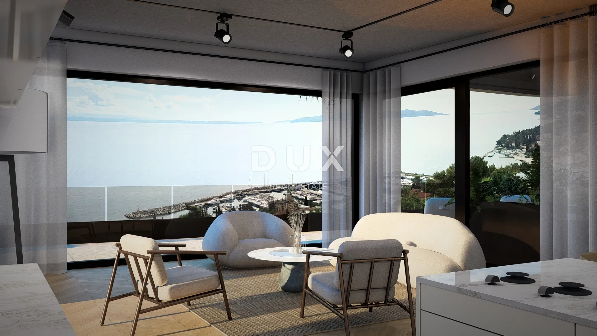 opatija, ičići - elegantni stan s privatnim vrtom i panoramom - slika 8