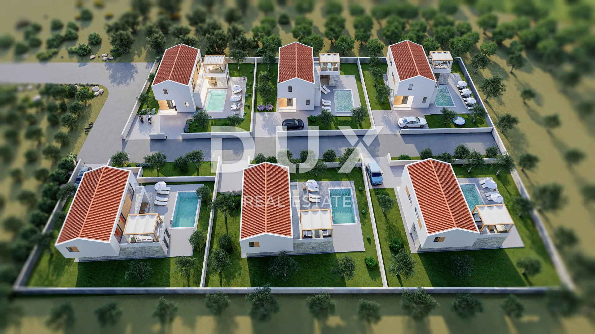 zadar, rtina - projekt s dozvolama za gradnju 6 luksuznih vila - slika 22