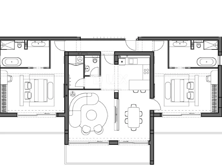 novi vinodolski - penthouse prvi red do mora s hotelskim sadržajem - slika 38