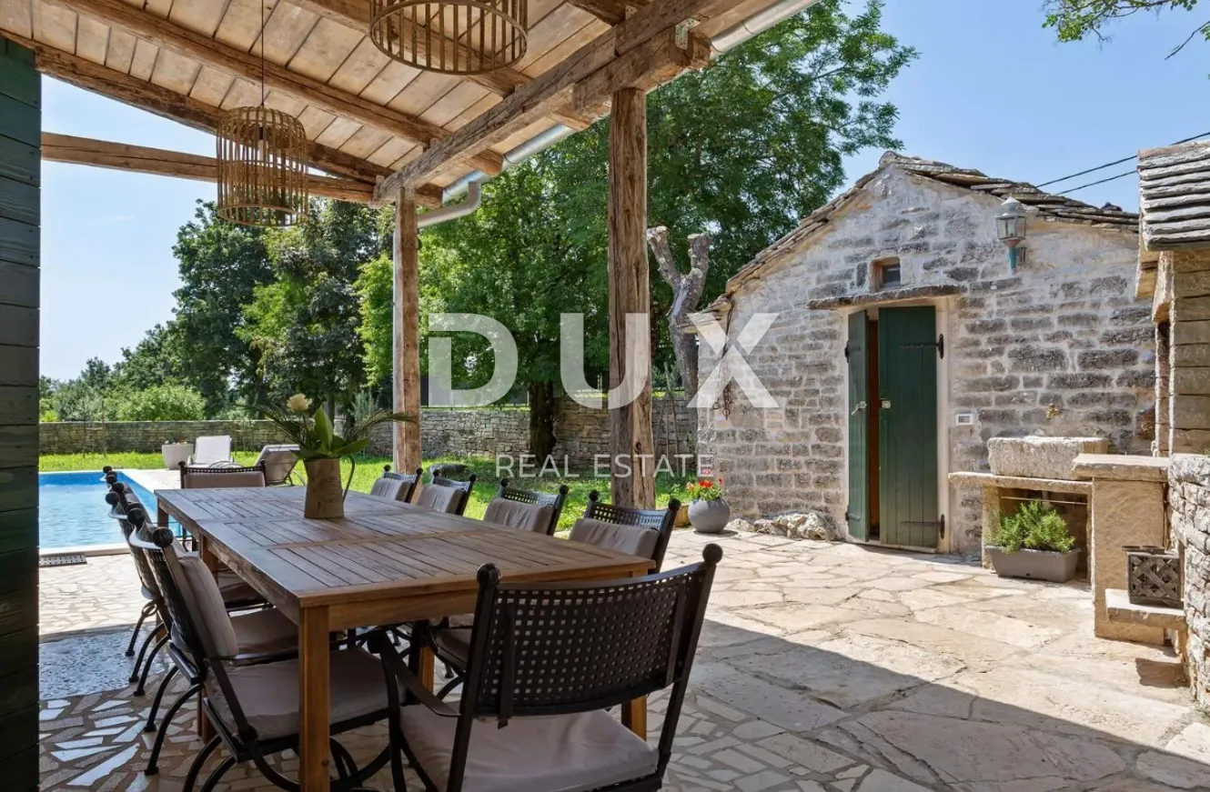 istra,žminj(okolica) - impresivna istarska kamena kuća s bazenom - slika 12
