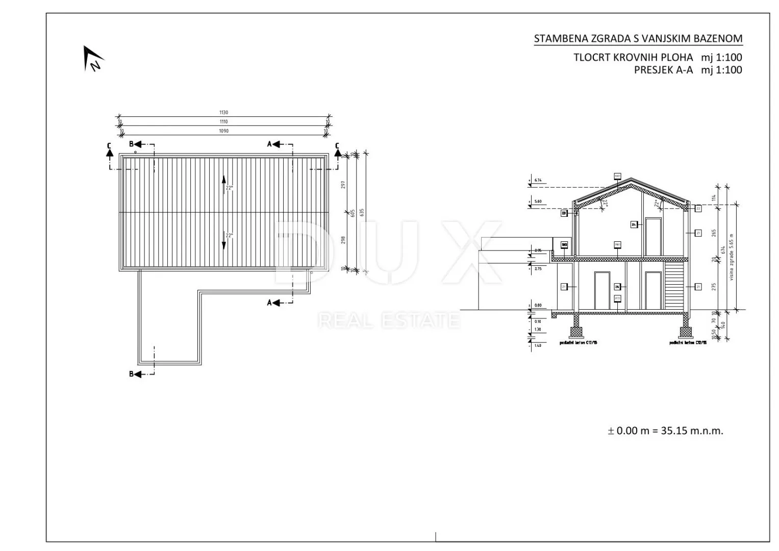 zadar, rtina - projekt s dozvolama za gradnju 6 luksuznih vila - slika 27
