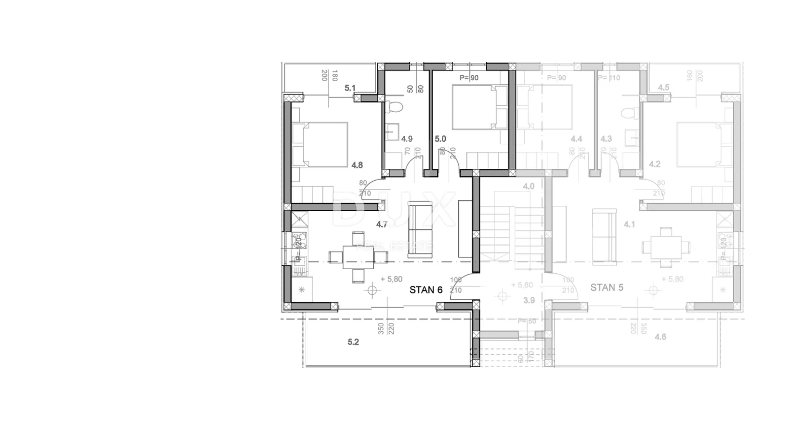otok pag, povljana - apartman s 2 terase i pogledom - slika 8