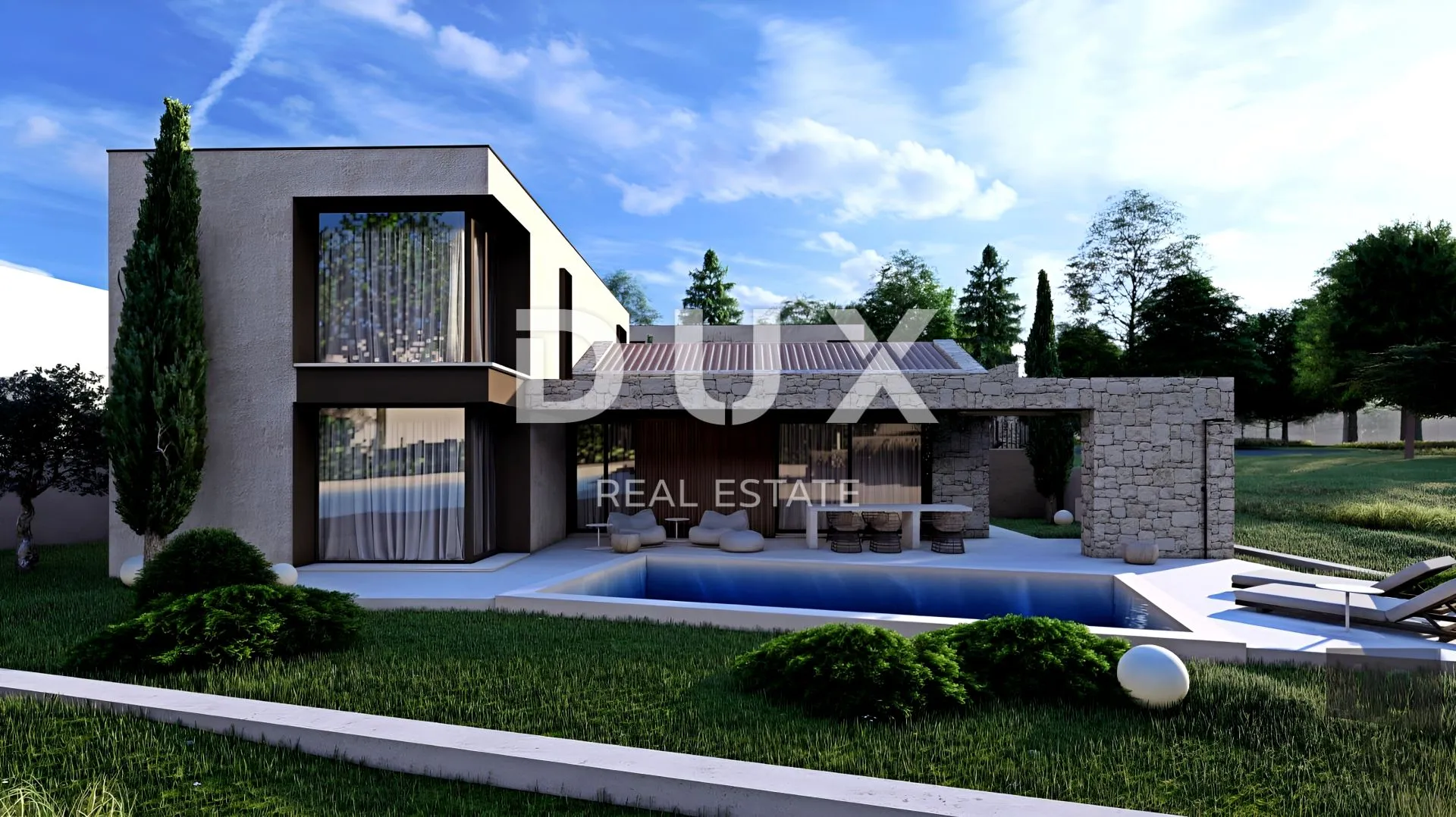 istra, brtonigla - kuća moderne arhitekture s bazenom - slika 4